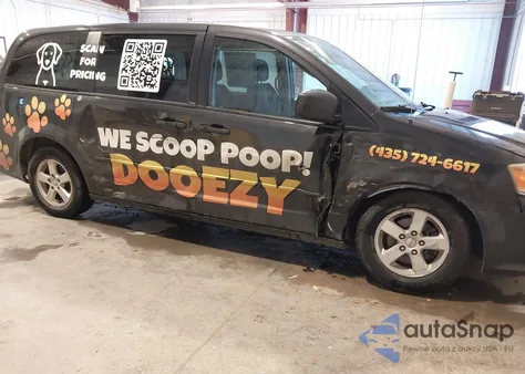 2012 Dodge Grand Caravan Se/Avp z USA, uszkodzony, nr VIN 2C4RDGBG9CR268912